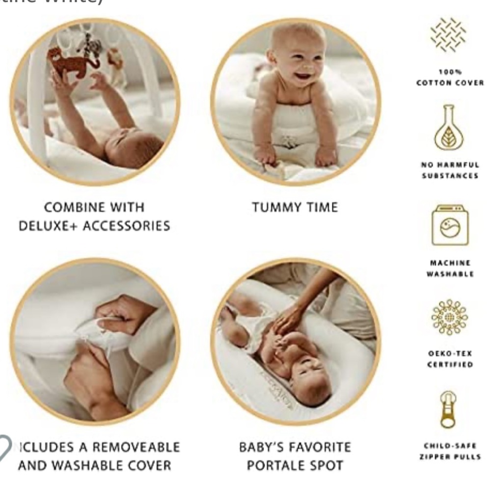 DockATot Deluxe+ White Infant Lounger - Picture 7 of 8